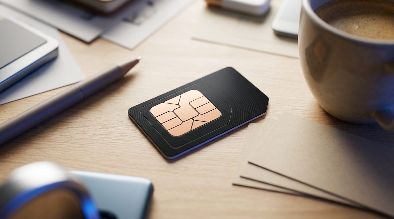 Illustration of a smartphone connected by network lines to icons representing online services and digital identity.
